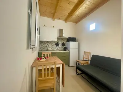Cucina o angolo cottura di Anastasia Beach Cottage GIRASOLE