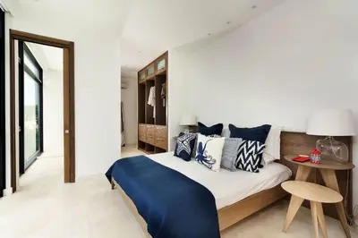 Letto o letti in una camera di Villa Salvia